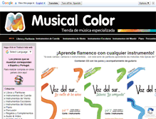 Tablet Screenshot of musicalcolor.com